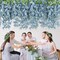 25 Pcs Artificial Wisteria Hanging Flowers 3.6ft Dusty Blue Fake Hanging Flowers Garland Silk Flowers Rattan String Faux Wisteria Vine for Wall Home Wedding Party Arch Greenery Backdrop Decor